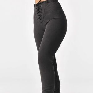 Joah Brown XS/S Lace Up Jogger washed black French terry. Super comfy.